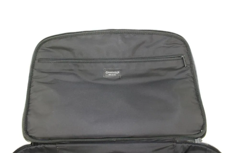 Chanel Black New Line Suitcase Messenger Luggage 93ca10