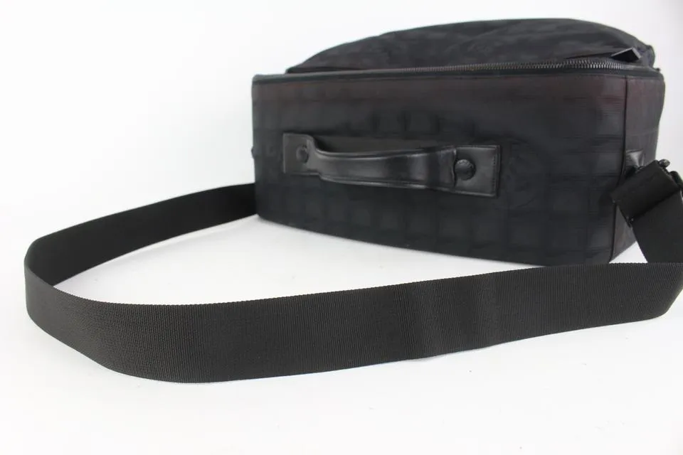 Chanel Black New Line Suitcase Messenger Luggage 93ca10