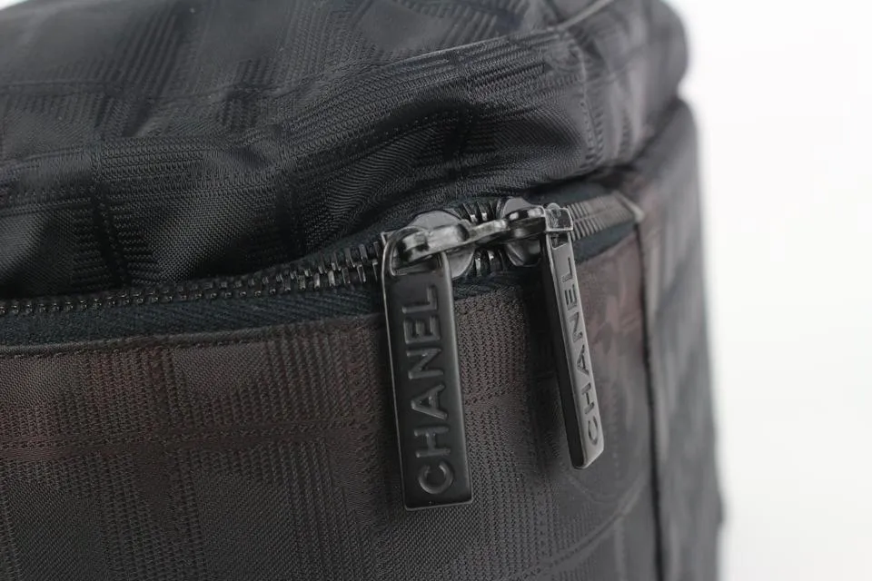 Chanel Black New Line Suitcase Messenger Luggage 93ca10