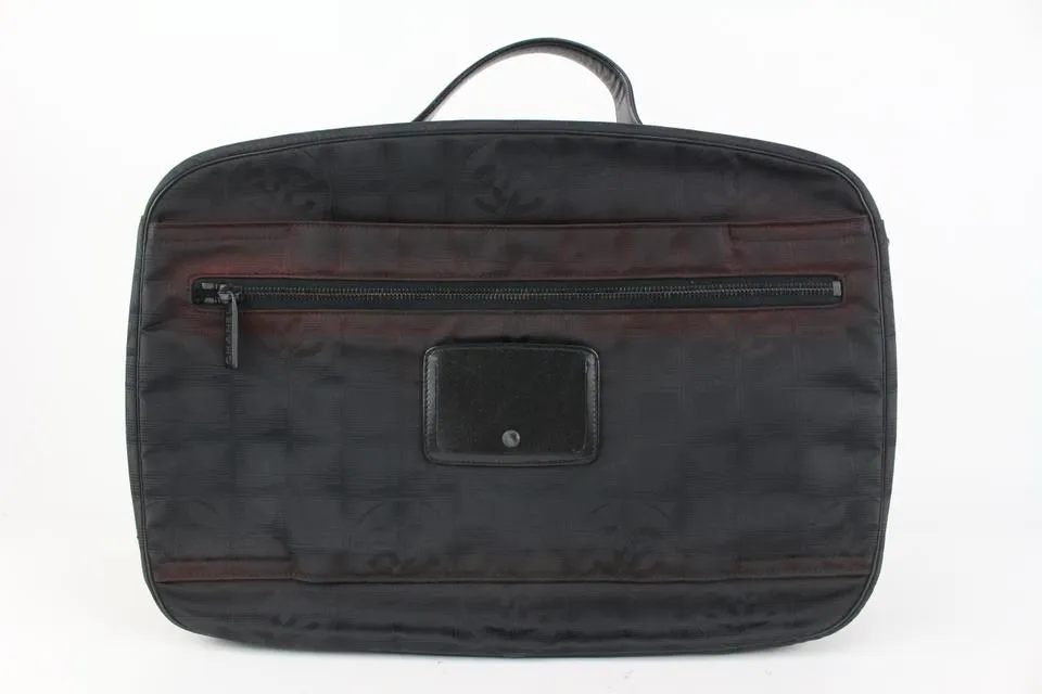 Chanel Black New Line Suitcase Messenger Luggage 93ca10