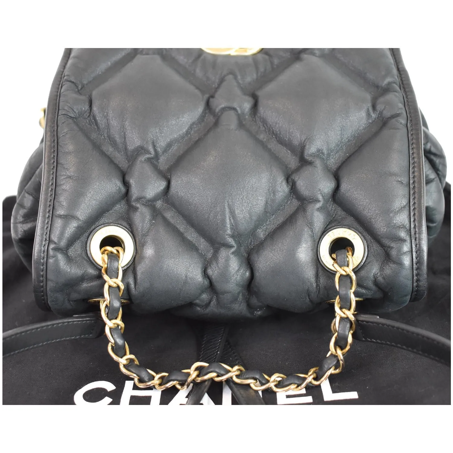 CHANEL Chesterfield Quilted Calfskin Backpack Black