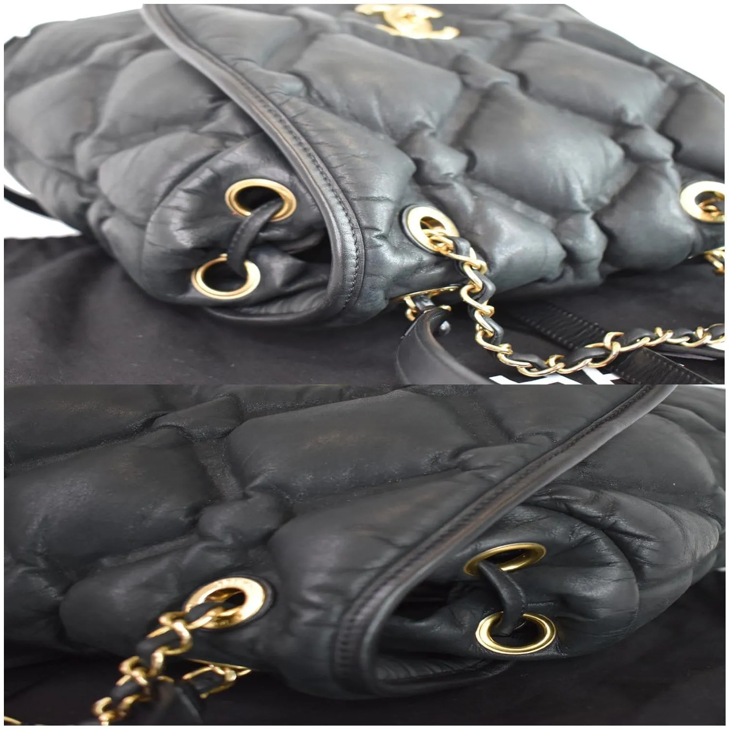 CHANEL Chesterfield Quilted Calfskin Backpack Black