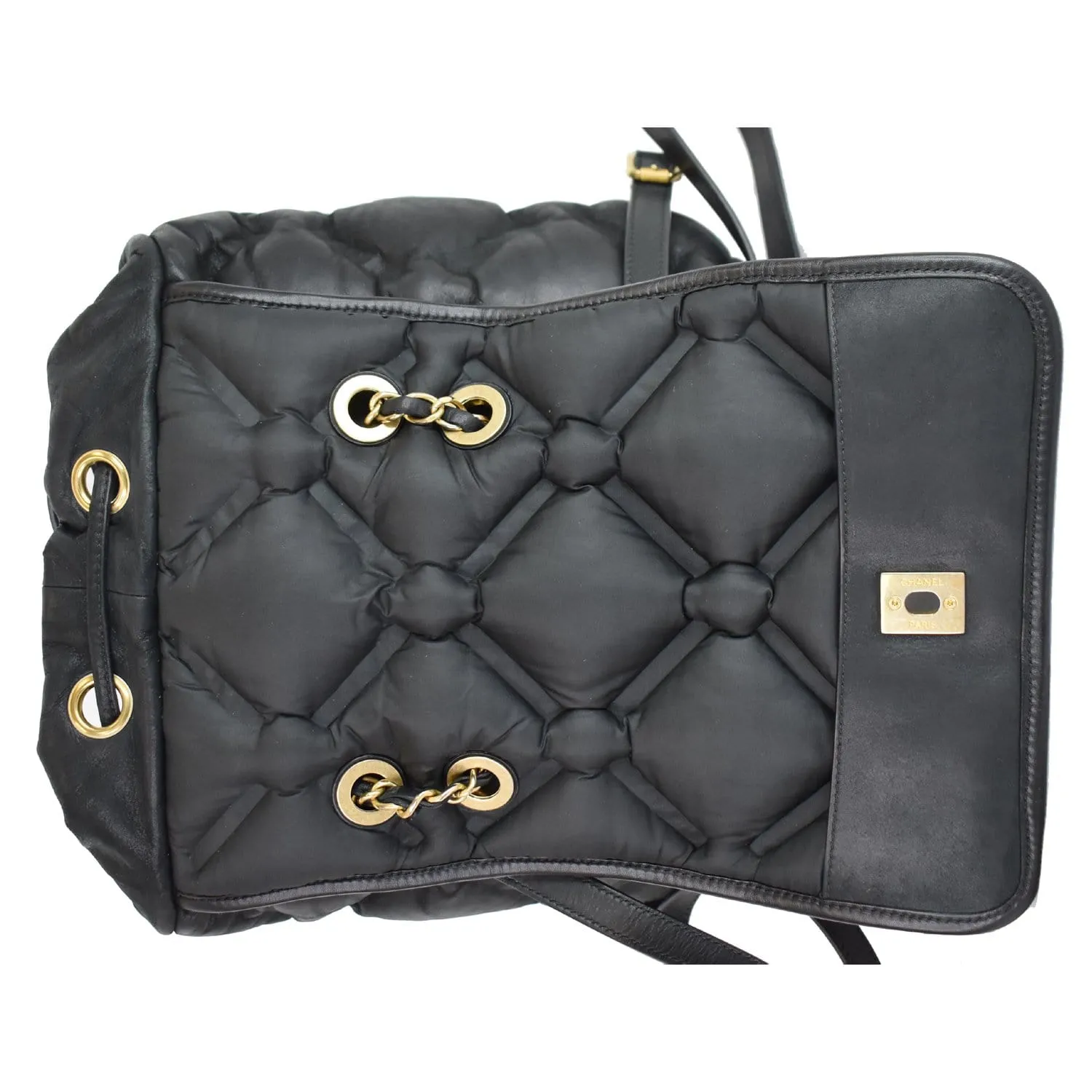 CHANEL Chesterfield Quilted Calfskin Backpack Black