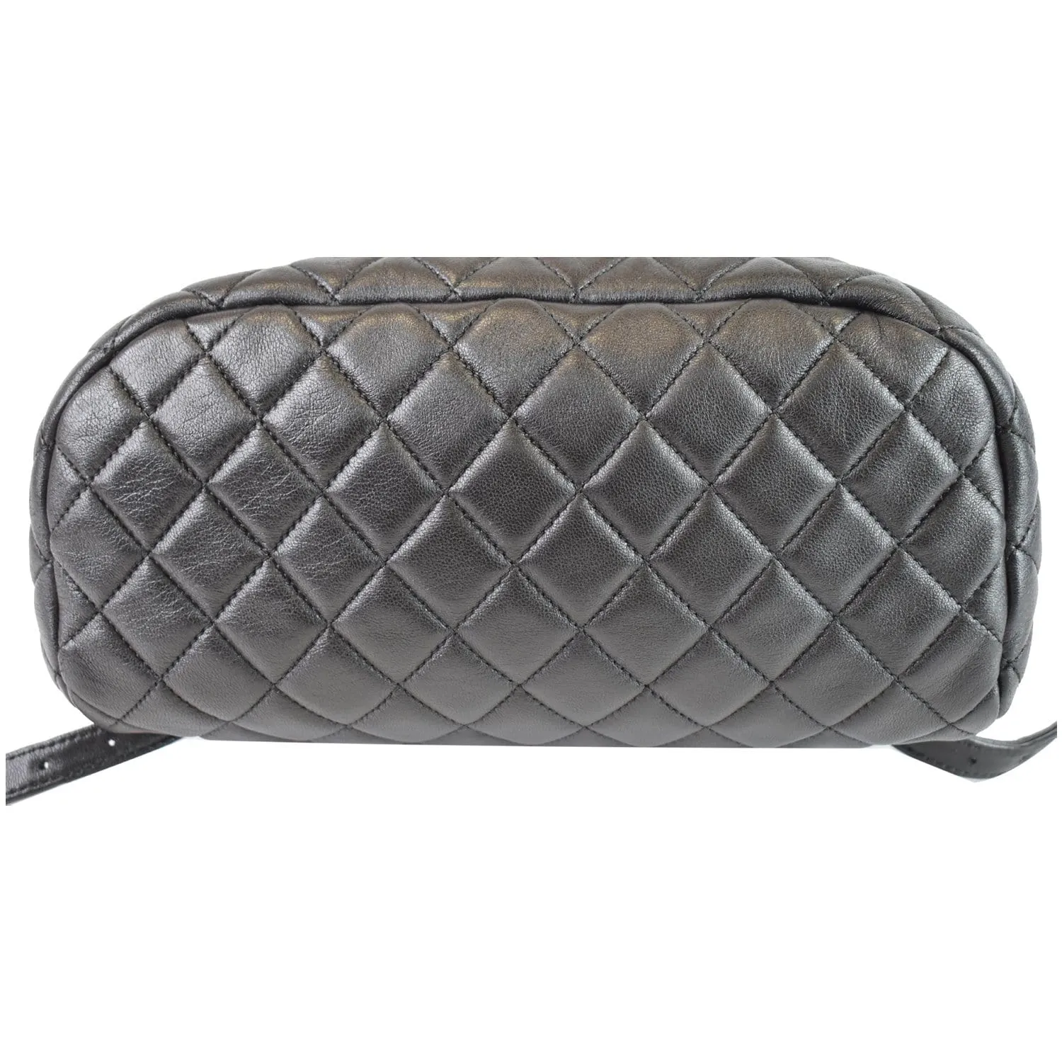 CHANEL Small Urban Spirit Quilted Lambskin Backpack Bag Black