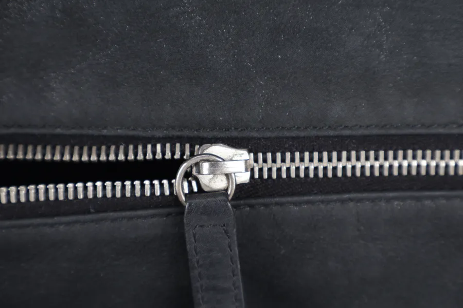 CHANEL VIP TOTE BLACK QUILTED IREDESCENT CALFSKIN LEATHER RUTHENIUM HARDWARE 1494xxxx SILVER HARDWARE WITH CARD AND DUST COVER