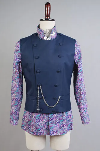 Charlie and the Chocolate Factory Willy Wonka Outfit Cosplay Costume Halloween Carnival Suit