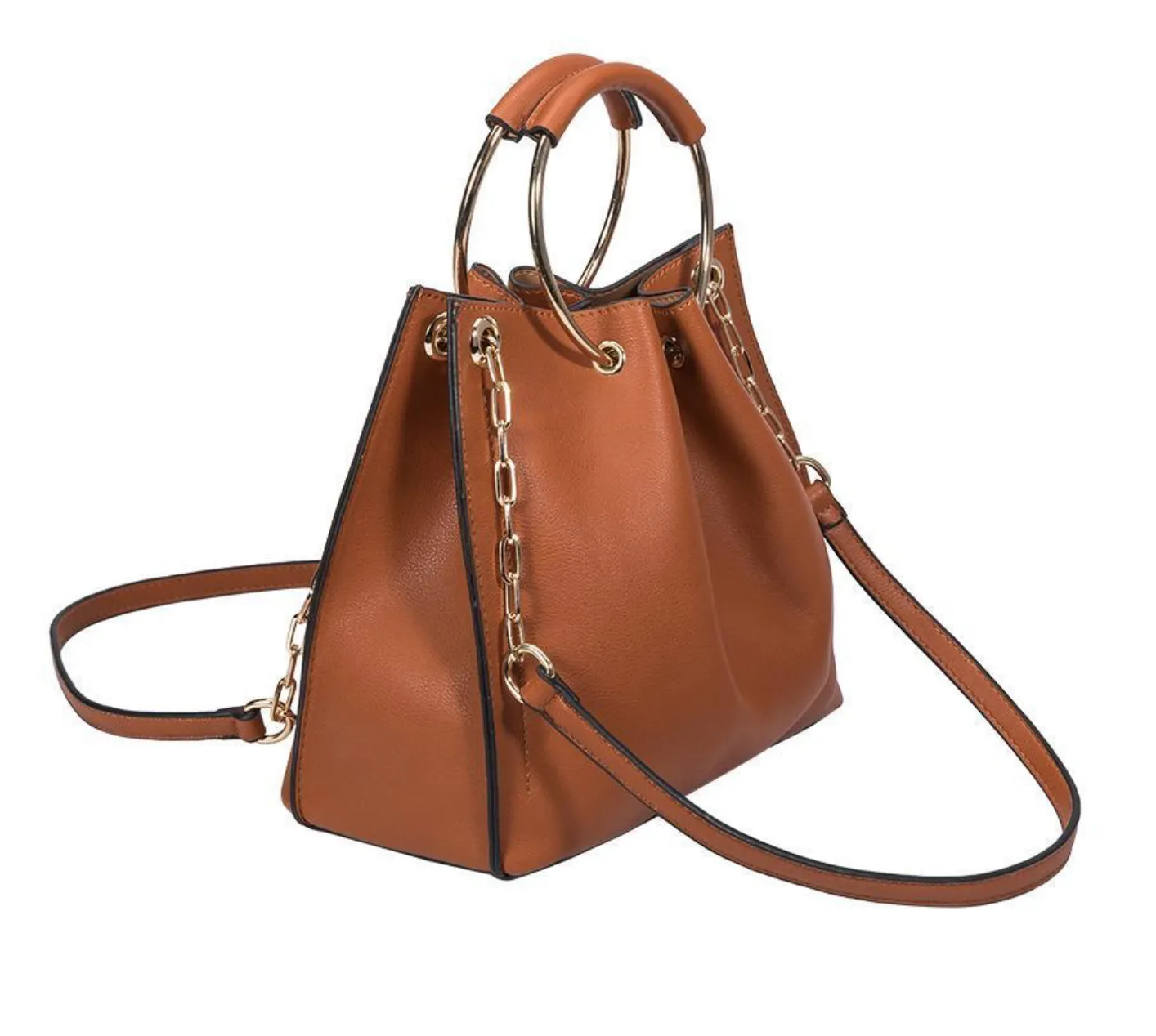 Chelsea Merlot Shoulder/Bucket Bag