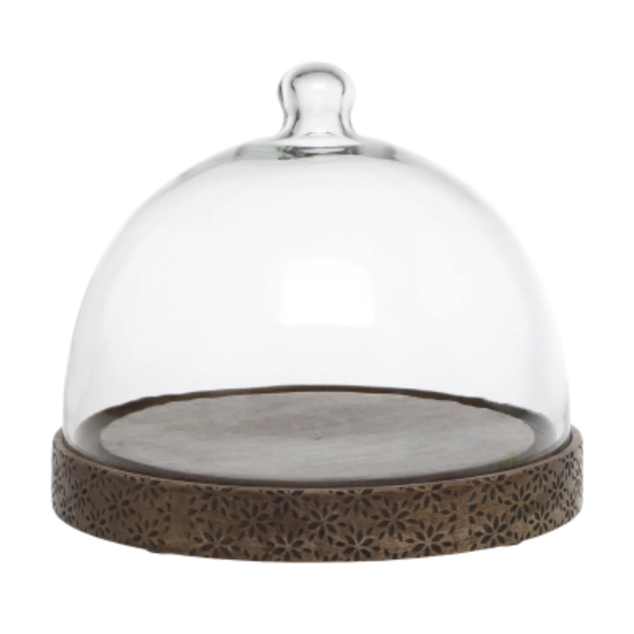 Chic Antique Glasklokke H21 cm