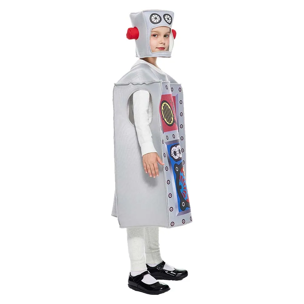 Childrenswear Kids Children Halloween Performance Costume Robot Cosplay Costume Set