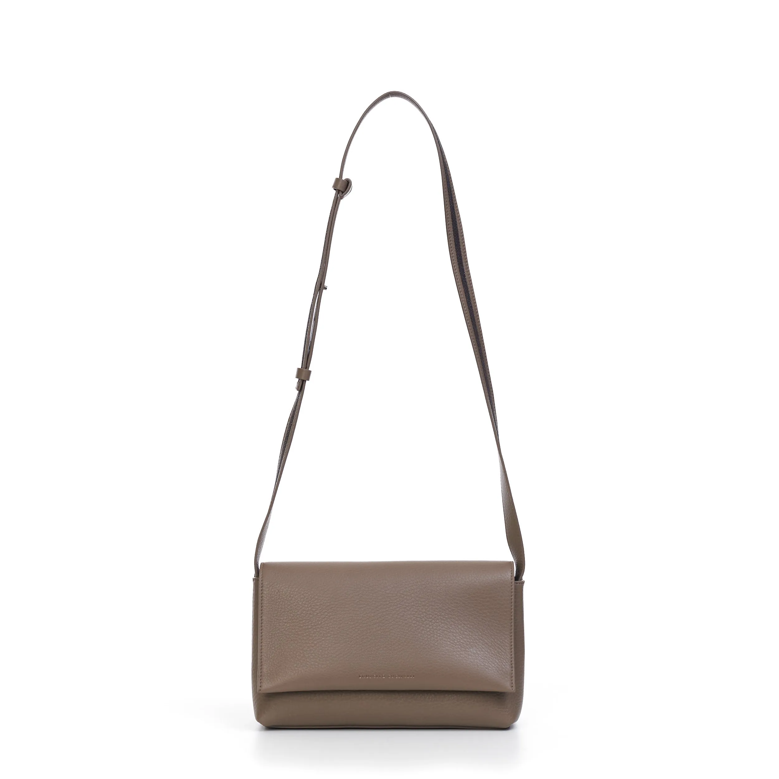 City Satchel Bag With Monili Beading In Leather