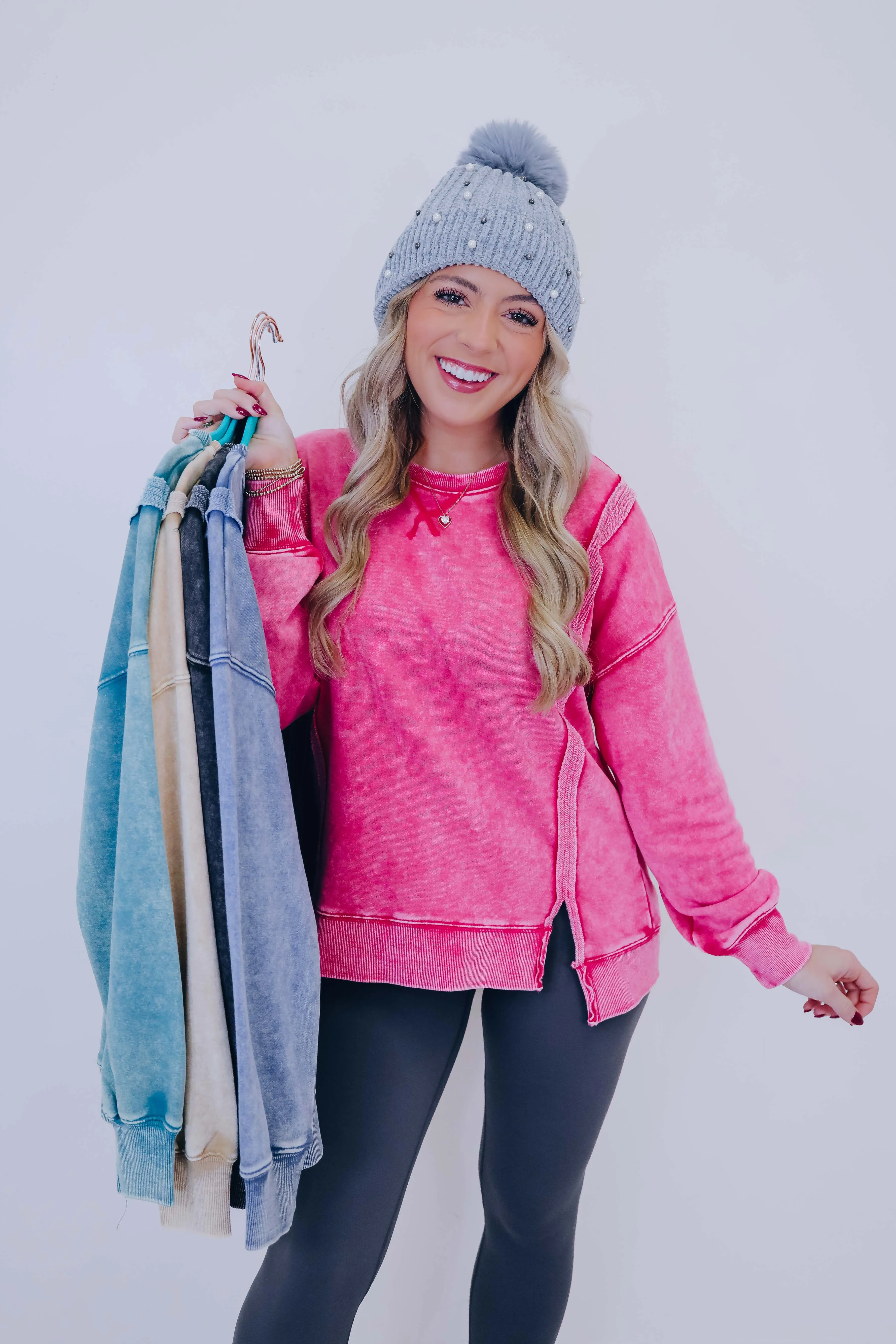 Classic Comfort Mineral Washed Top - 5 Colors