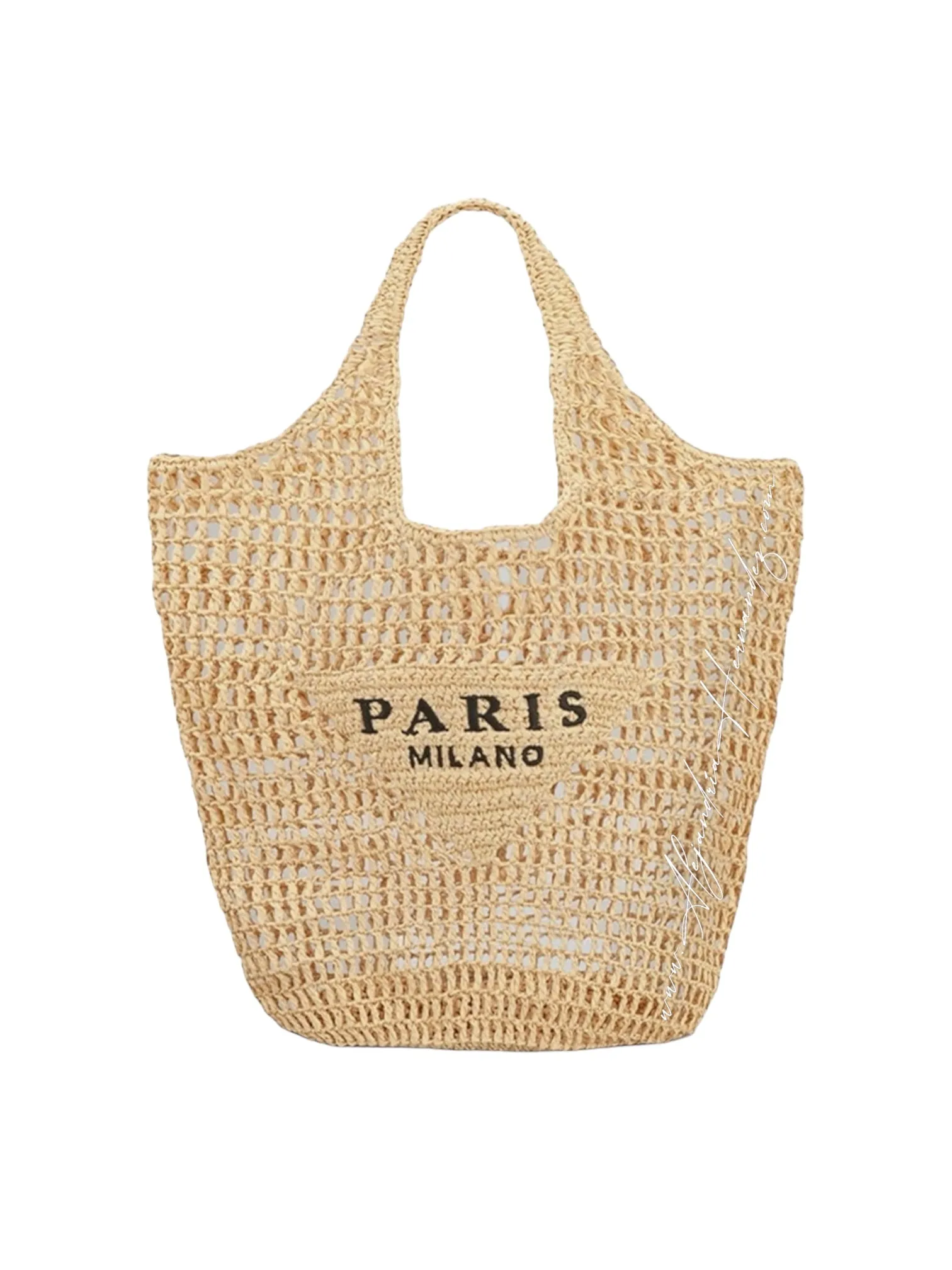 Classic Paris Raffia Bag