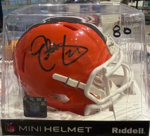 Cleveland Browns Eric Metcalf Hand Signed Autographed Mini Helmet Five Star COA