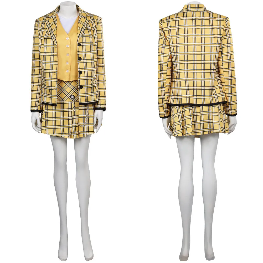 Clueless Cher Cosplay Costume Millennial Outfits Halloween Carnival Suit