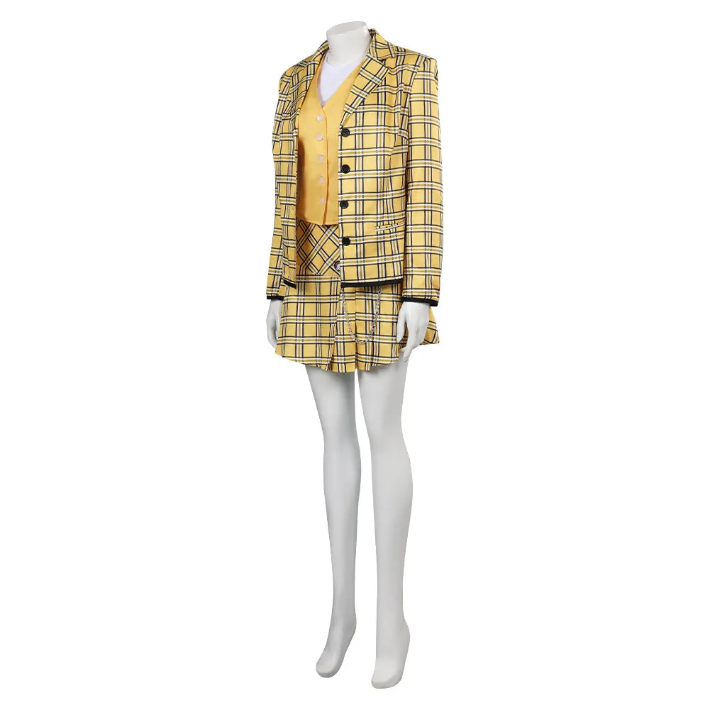 Clueless Cher Cosplay Costume Millennial Outfits Halloween Carnival Suit
