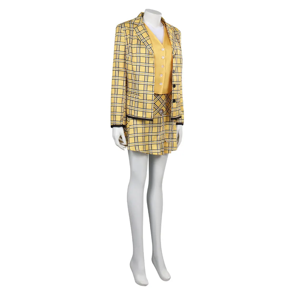 Clueless Cher Cosplay Costume Millennial Outfits Halloween Carnival Suit