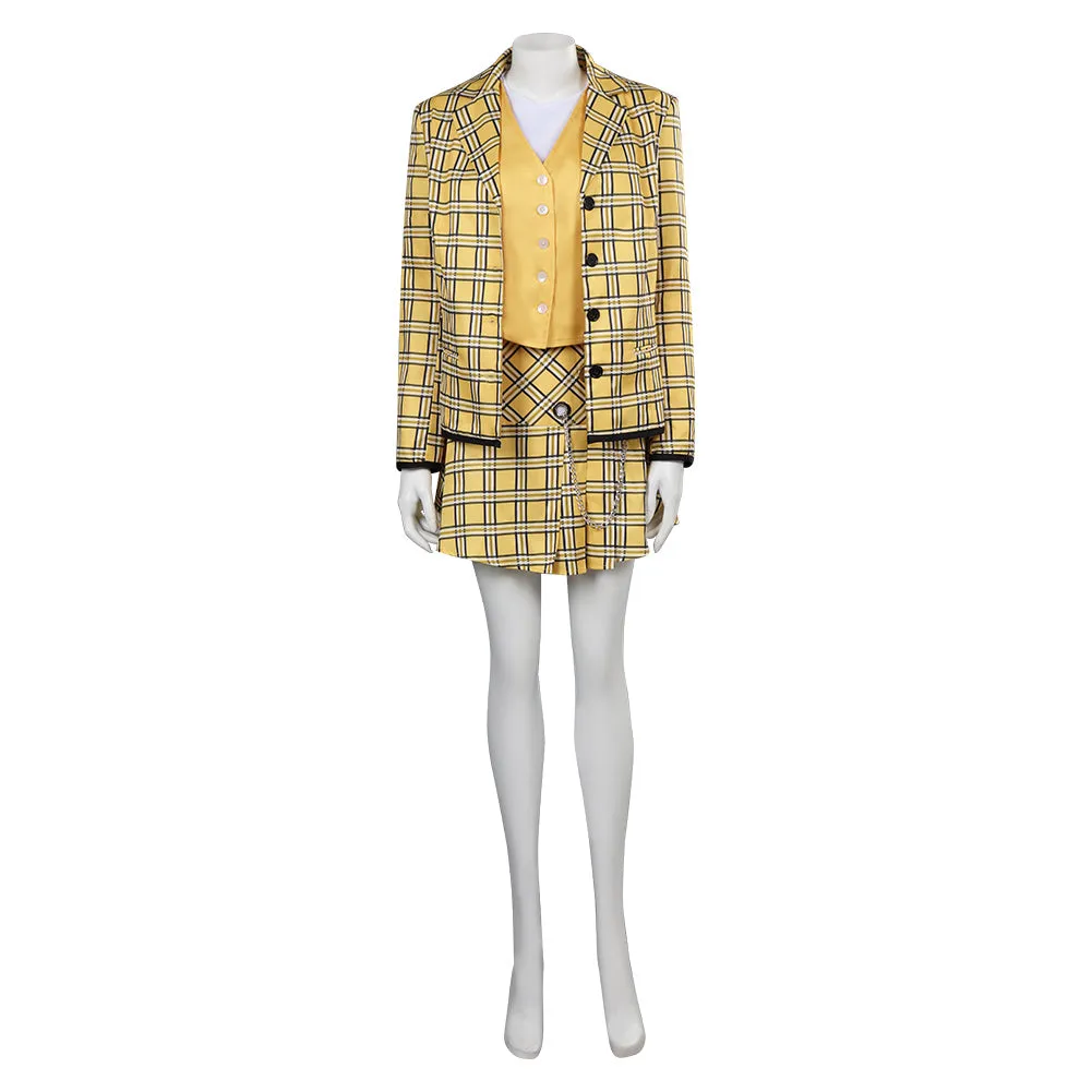 Clueless Cher Cosplay Costume Millennial Outfits Halloween Carnival Suit