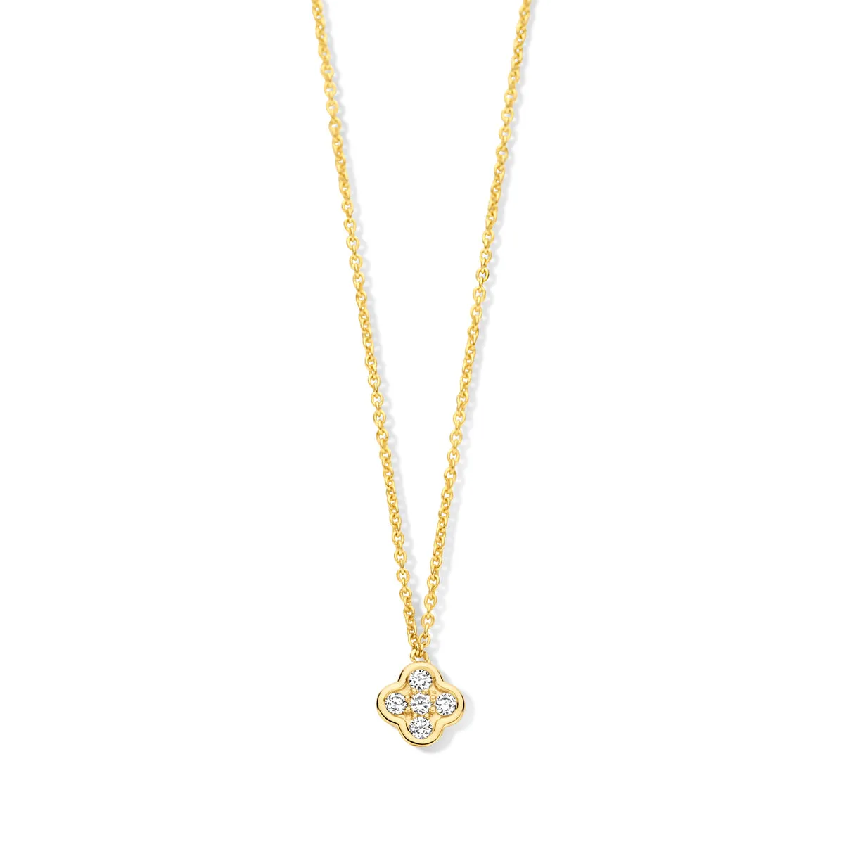 Collier avec motif - Or Jaune, Diamants (067070A)