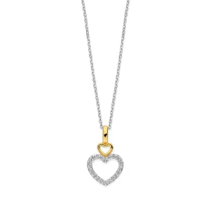 Collier Cœur Naiomy - Plaqué or et zircons (N4X52)