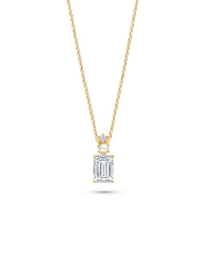 Collier FJF - Icon Octagon, Plaqué or, Perle et Zircons (FJF0010023Y)