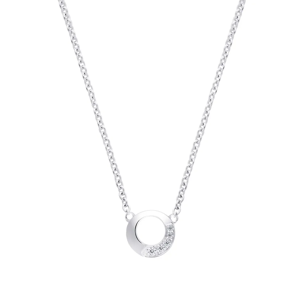 Collier Garel Envol - Or Blanc, Diamants (44AP0043G)