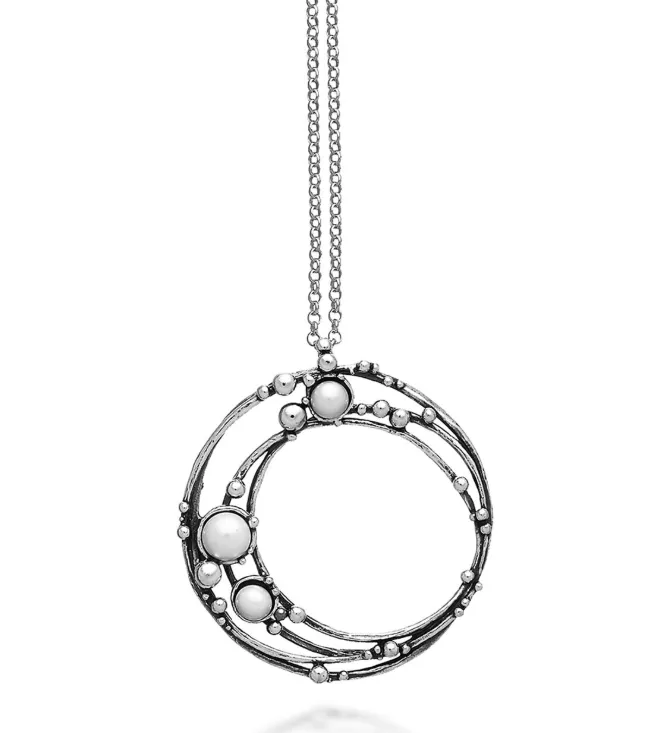 Collier Giovanni Raspini - Ad Astra, Argent et Perle (11032)