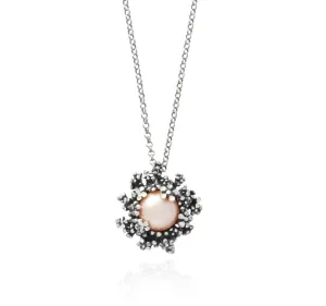 Collier Giovanni Raspini - Blossom, Argent et Perle rose (11937)