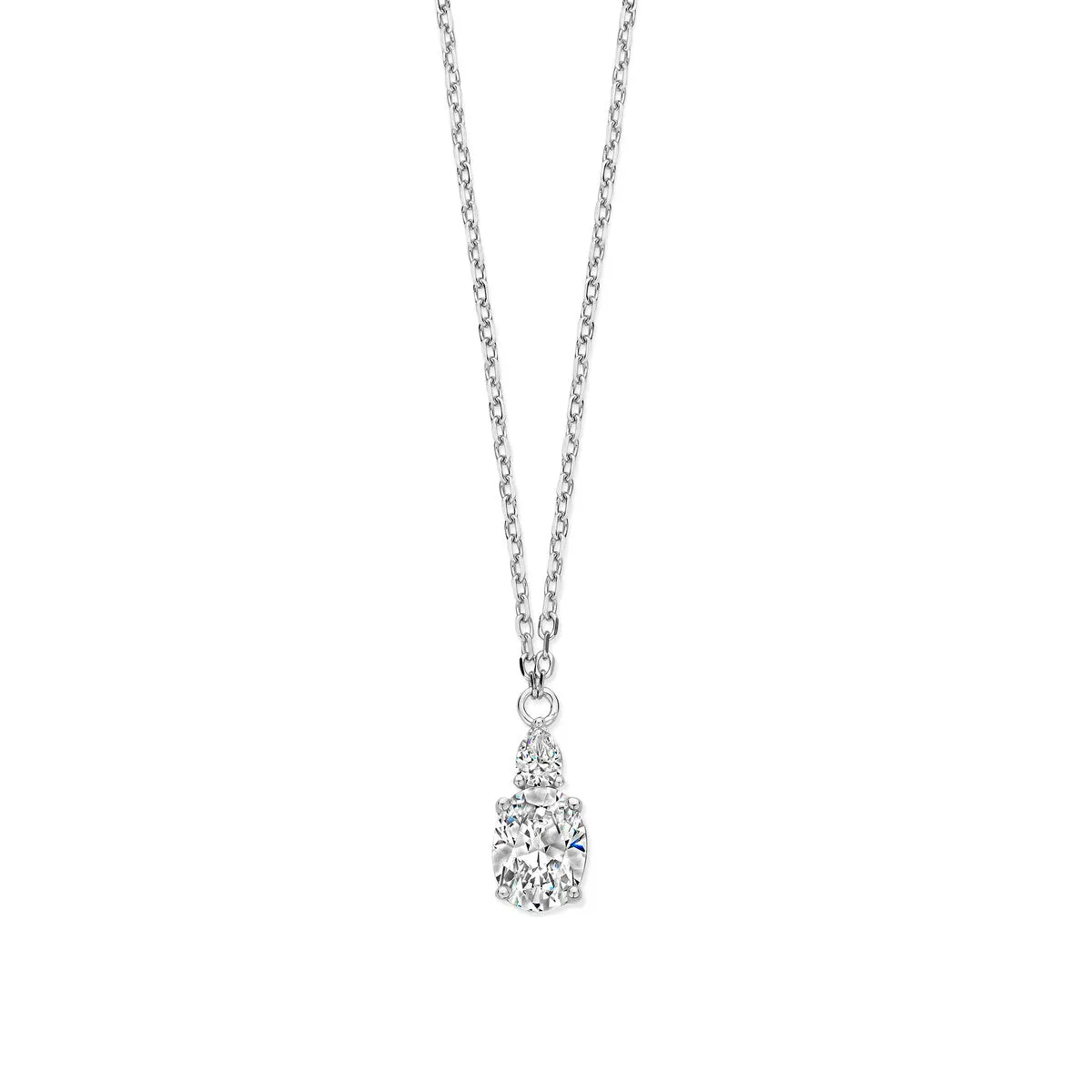 Collier Naiomy - Argent et zircons (N4R52)