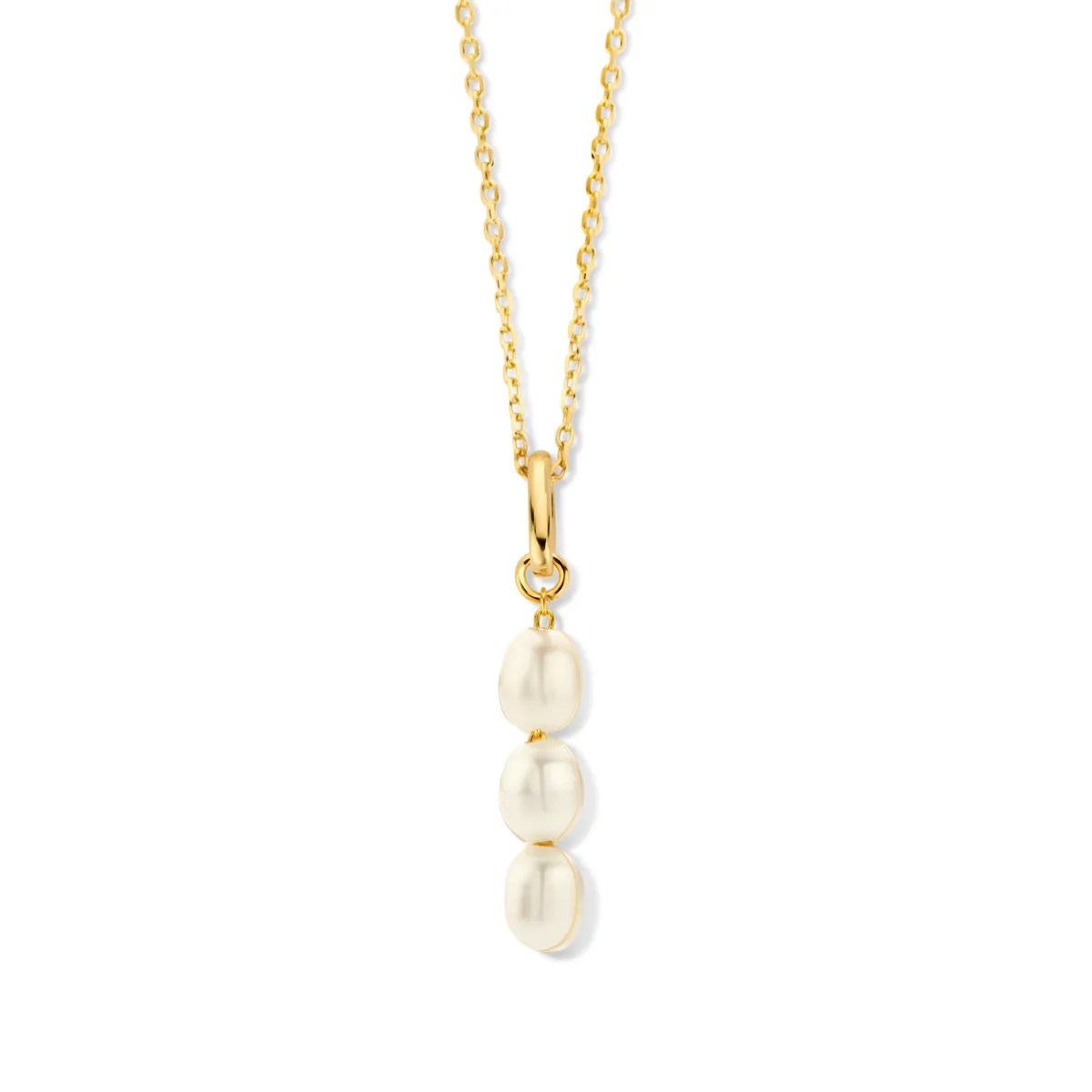 Collier Naiomy - Argent, plaqué or et perles (N4M67)