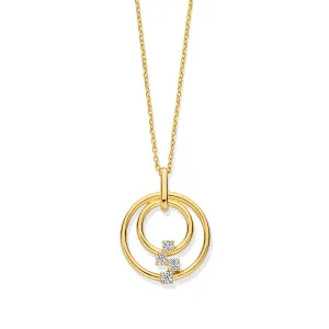 Collier Naiomy - Argent, plaqué or et zircons (N4W52)