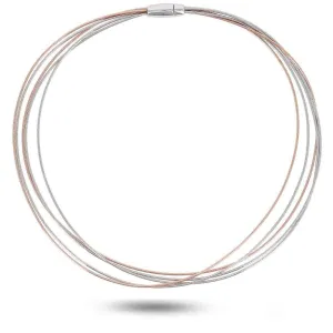 Collier Pesavento - DNA Spring, Argent et Plaqué Or Rose (WDNAG471)