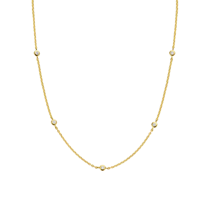Collier TI SENTO - Plaqué Or et Zircons (3978ZY)