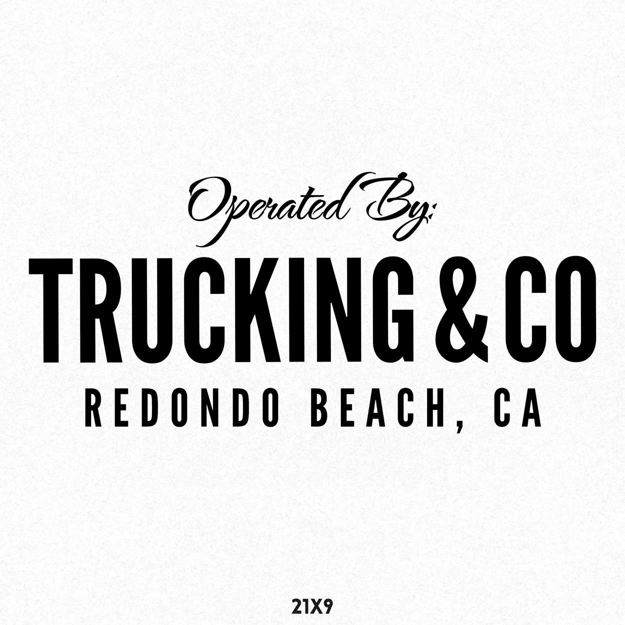Company Name Truck Decal, 2 Pack