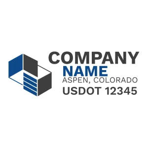 Company Name Truck Door Decal (USDOT), 2 Pack