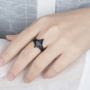 Conjunto de 3 Anéis Retro com Zircónia