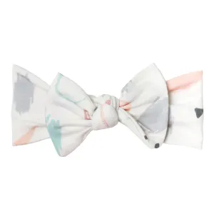 Copper Pearl - Knit Headband Bow - Bayside