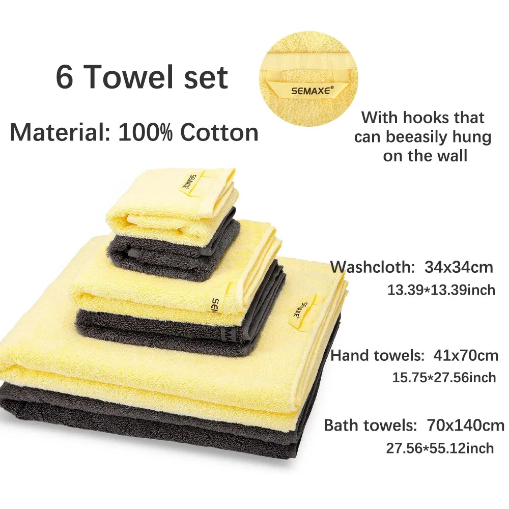 Cotton Grey Bathroom Hand Towels