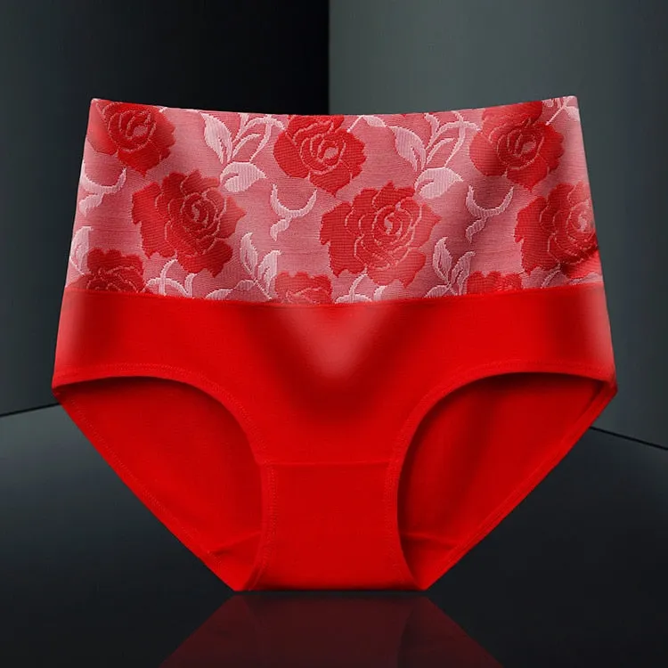 Cotton High Waist Abdominal Slimming Antibacterial Underwear
