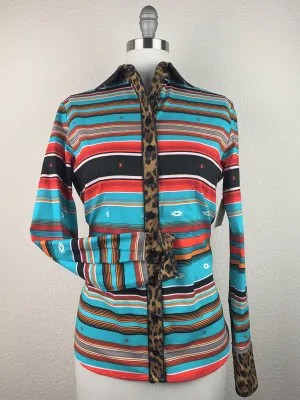 CR Western Pro Wild About Leopard Serape