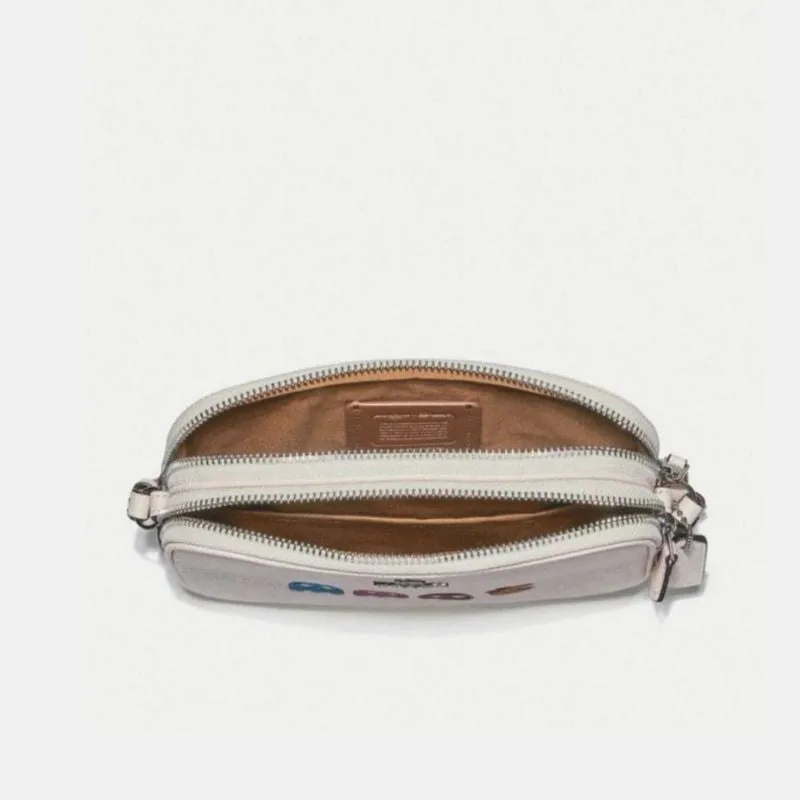 Crossbody Pouch with Ms. PacMan Animation