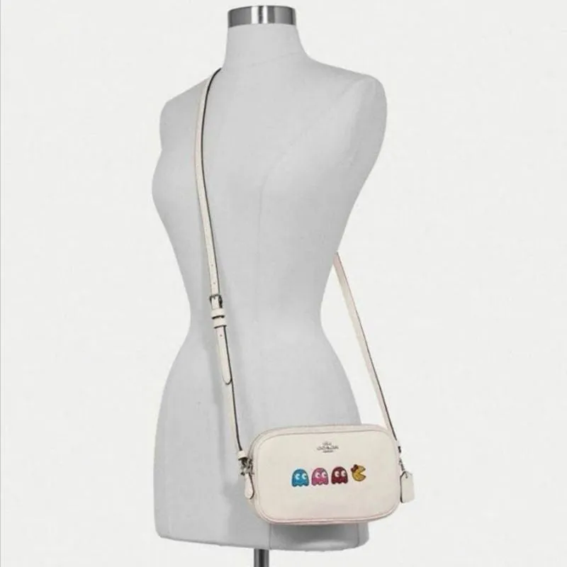 Crossbody Pouch with Ms. PacMan Animation