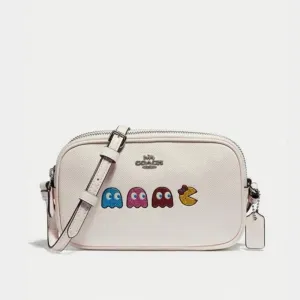 Crossbody Pouch with Ms. PacMan Animation