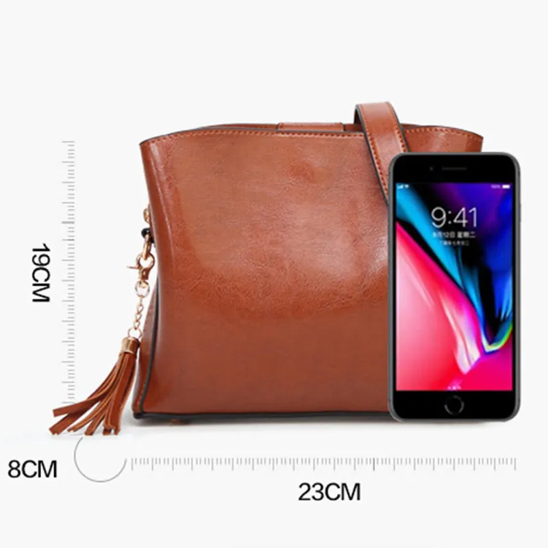 Crossbody Retro Fringed Bucket Bag