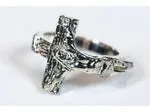 Crucifix Ring - Sterling Silver Ring - Religious Jewelry - Catholic Gifts