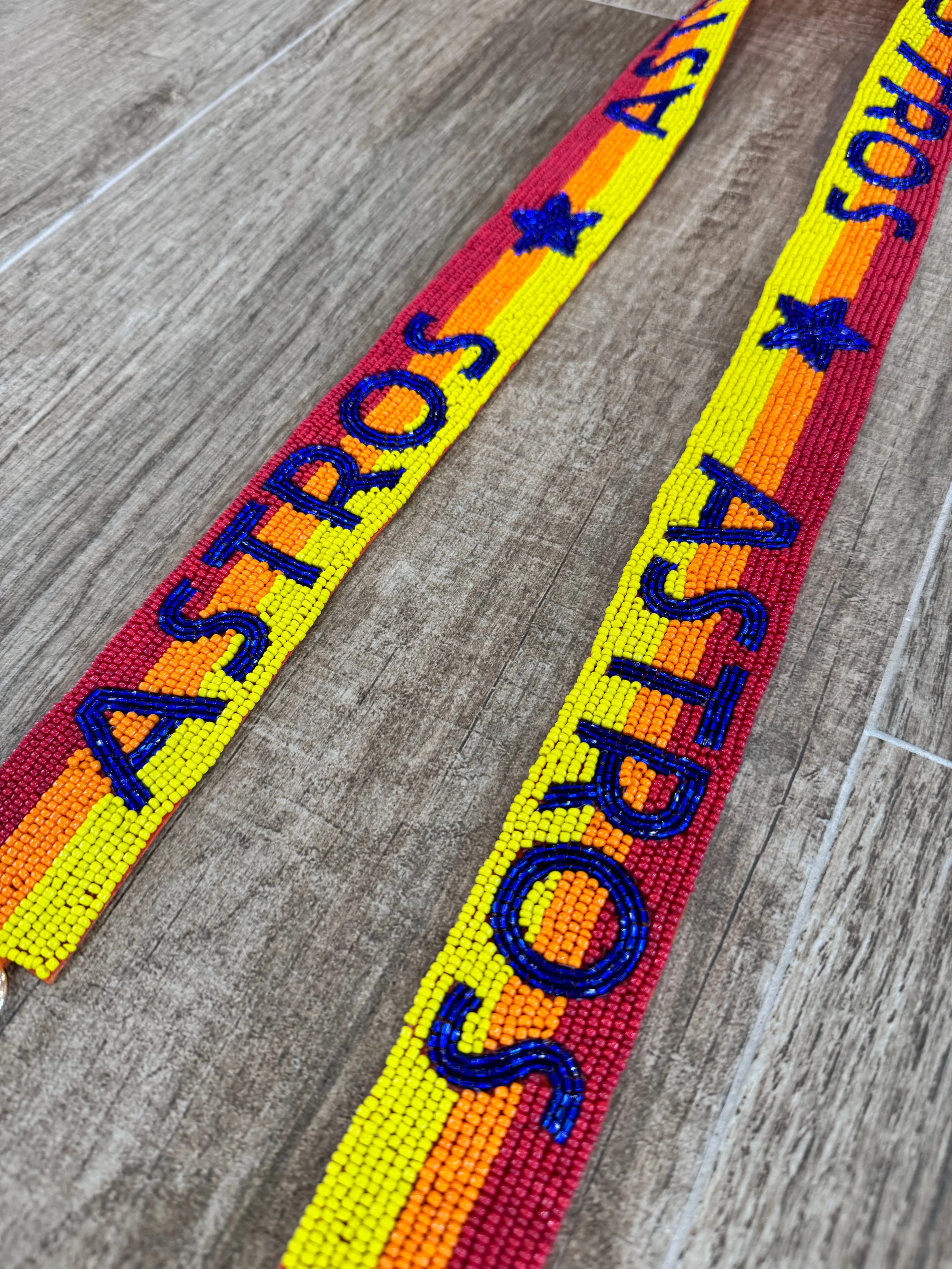 Custom Retro Beaded Houston Astros Strap