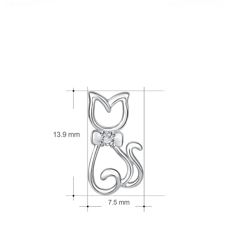 Cutie Cat Stylish Kitten Stud Earrings
