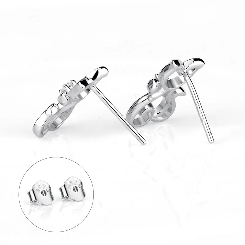 Cutie Cat Stylish Kitten Stud Earrings