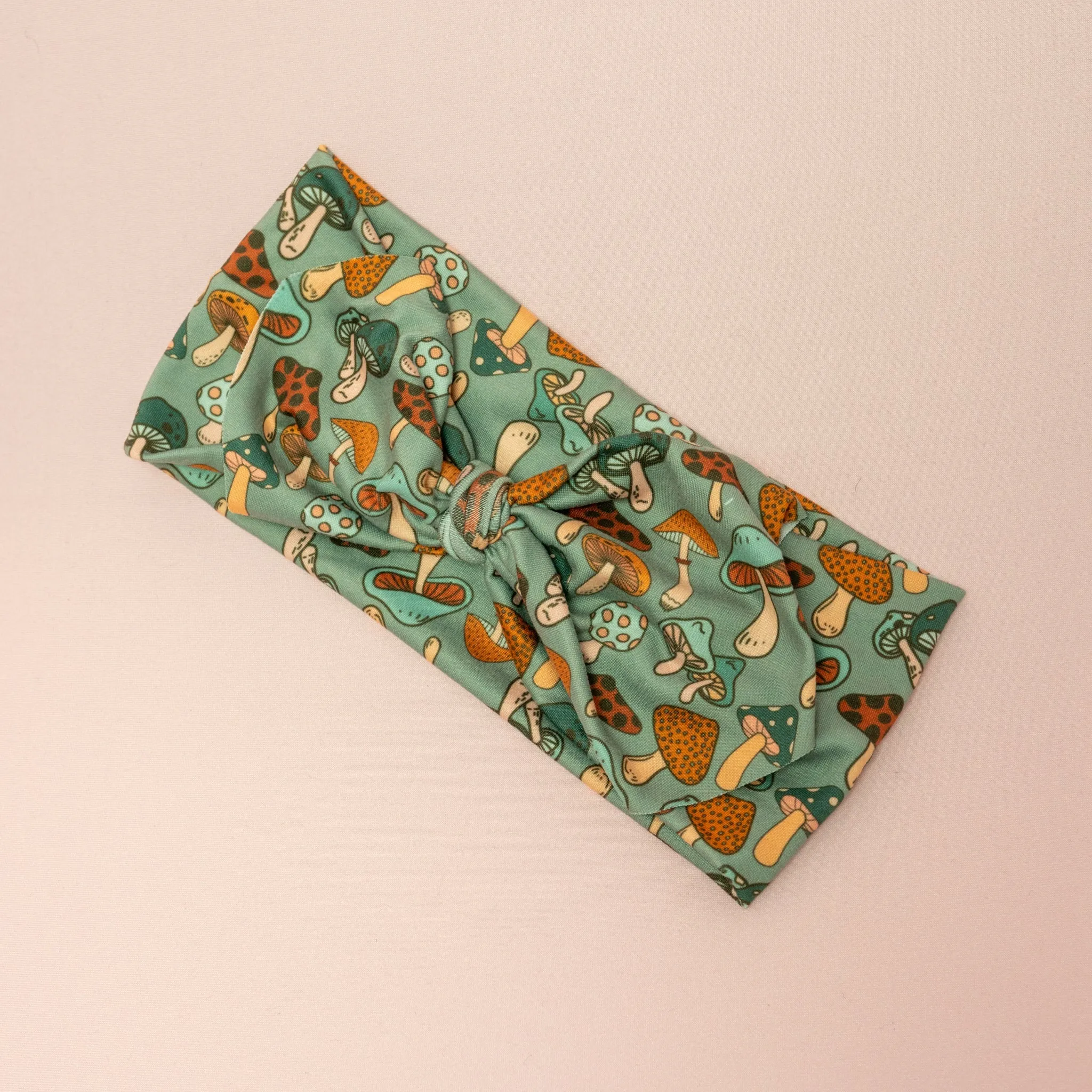 Cutie Mushrooms Top Knot Headband
