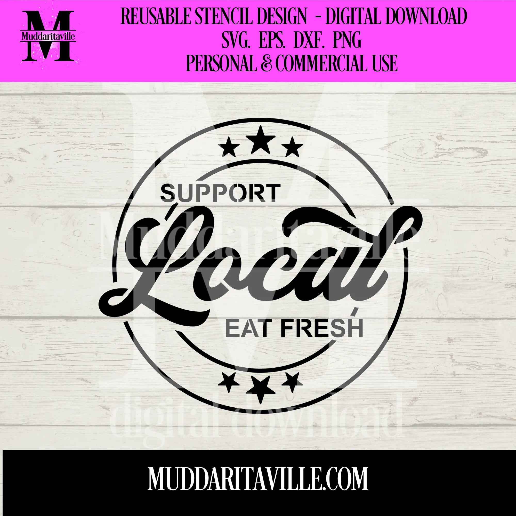 D0027 Support Local Tote ... Digital Download