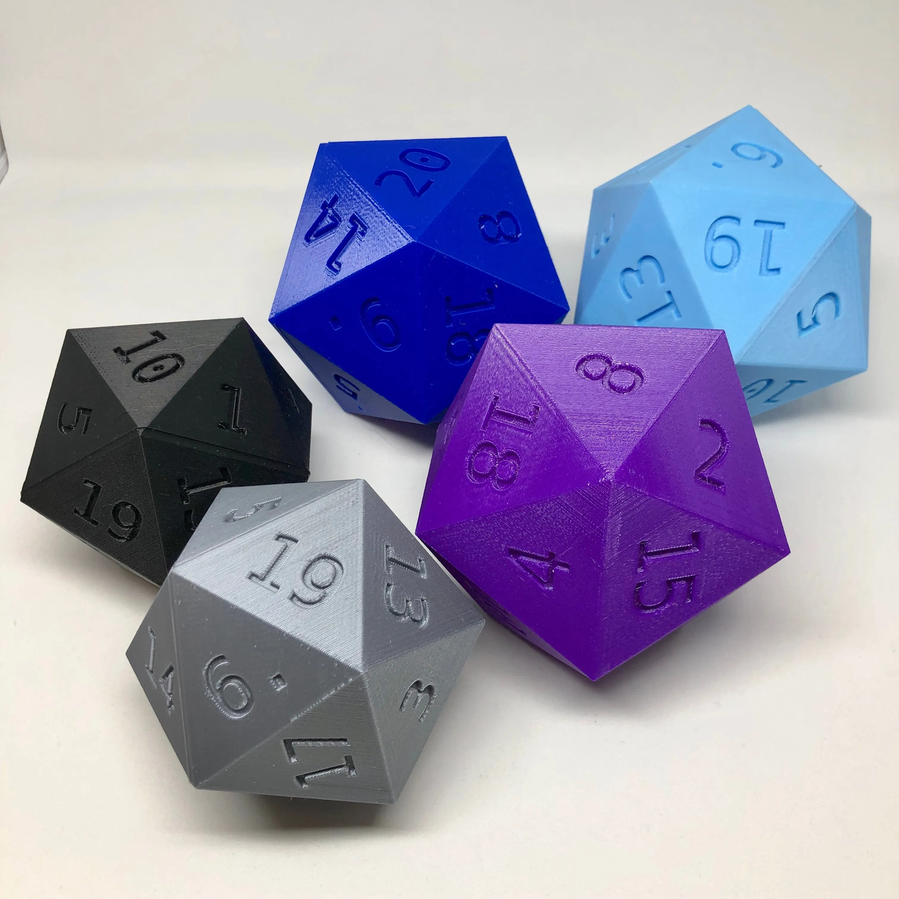 D20 Dice Case Storage Container w Magnetized Lid - Large Fits 13 D6